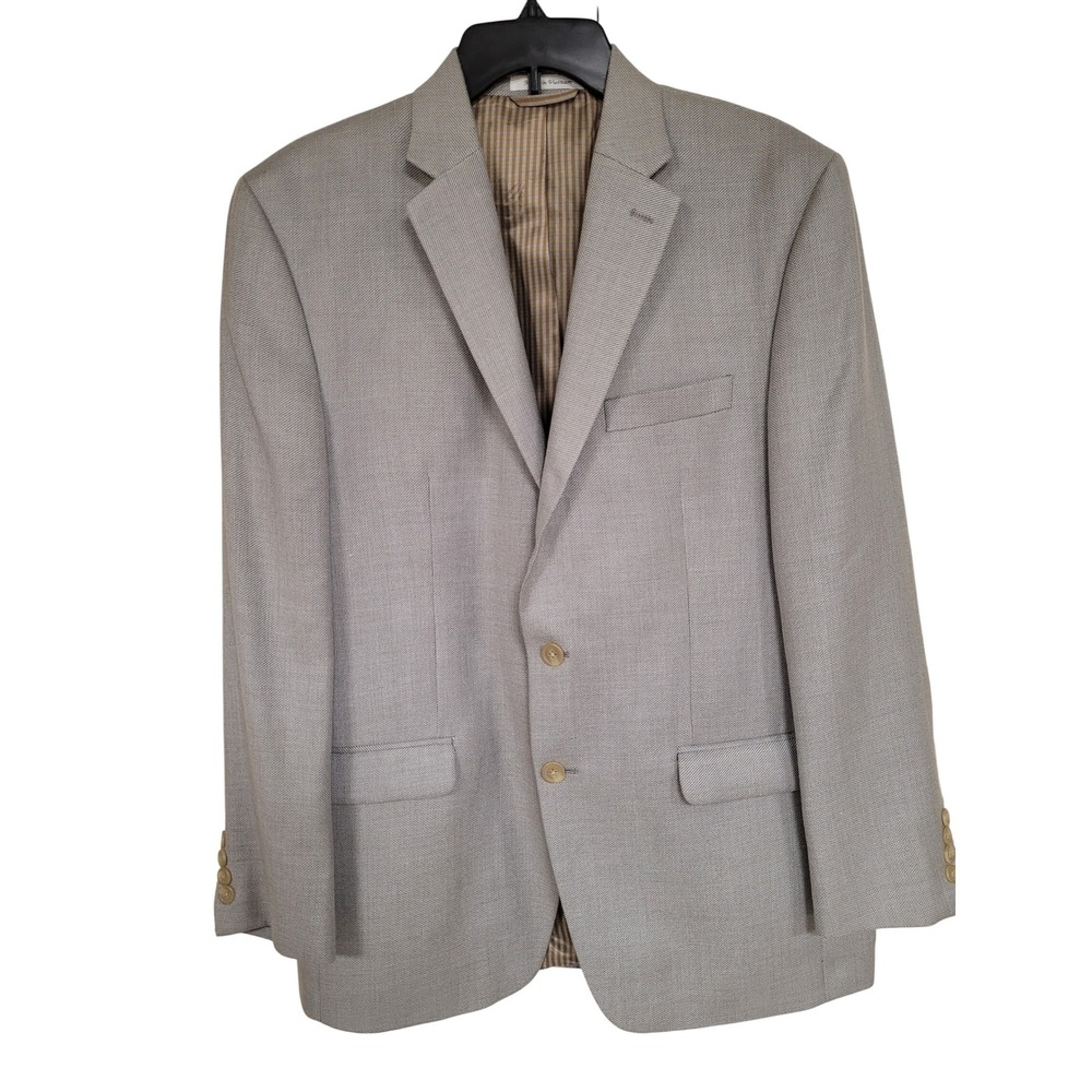 Chaps‎ Mens Gray Blazer Jacket Size 42R Classic Fit Business Casual Coat